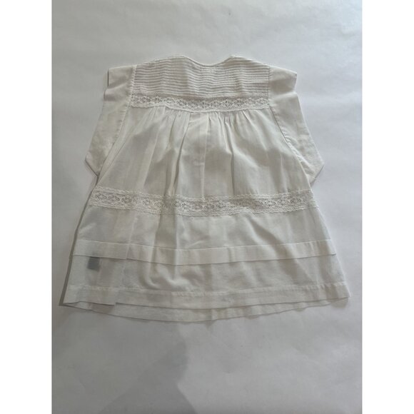 Isabel Marant Etoile Floral Lace Inset Top in White - Picture 2 of 3